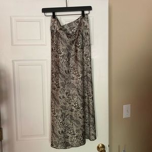 Free people satin skirt